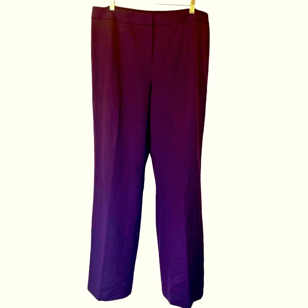 Lafayette 148 New York Purple Wide Leg Pants